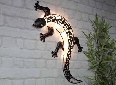 HI Tuinwandlamp Solar Gecko LED