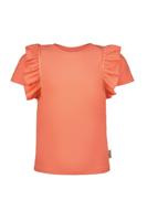 B.Nosy zomer t-shirt meisjes - zalm roze blush - ruffel - Teddie - thumbnail
