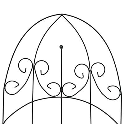 VidaXL Plantenklimrekken 3 st 40x100 cm ijzer zwart