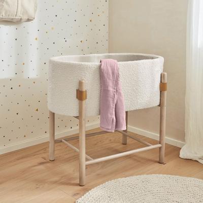 Kave Home Wieg 'Adara' Bouclé, 46 x 80cm, kleur Wit