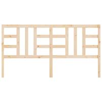 Hoofdbord 206x4x100 cm massief grenenhout - thumbnail