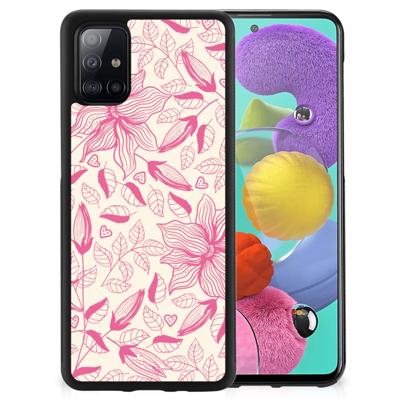 Samsung Galaxy A51 Skin Case Pink Flowers Samsung Galaxy A51 Skin Case Pink Flowers