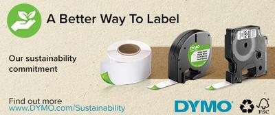Dymo D1 tape 12 mm, blauw op wit - thumbnail