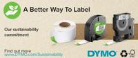 Dymo D1 tape 6 mm, zwart op geel - thumbnail