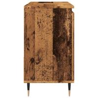 Badkamerkast 65x33x60 cm bewerkt hout oud houtkleurig - thumbnail