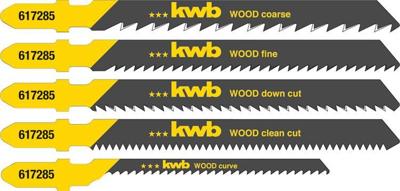 Decoupeerzaagblad smal hout 5st KWB - Kwb Decoupeerzaagblad smal hout 5st KWB - Kwb