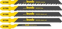 Decoupeerzaagblad smal hout 5st KWB - Kwb - thumbnail