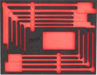 Milwaukee vervangende foam inlay voor t-dopsleutel set met cardangewricht | 8-delig - 4932499114 - thumbnail