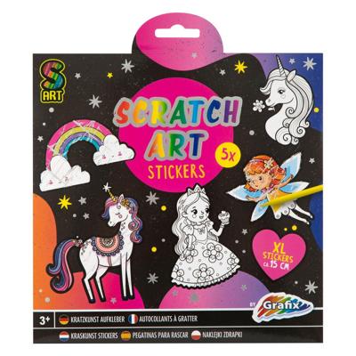 Creative Craft Group Kraskunst stickers - fantasiewereld, 6dlg.