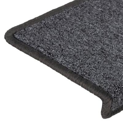 VidaXL Trapmatten 15 st 65x21x4 cm donkergrijs rechthoekige rand VidaXL Trapmatten 15 st 65x21x4 cm donkergrijs rechthoekige rand