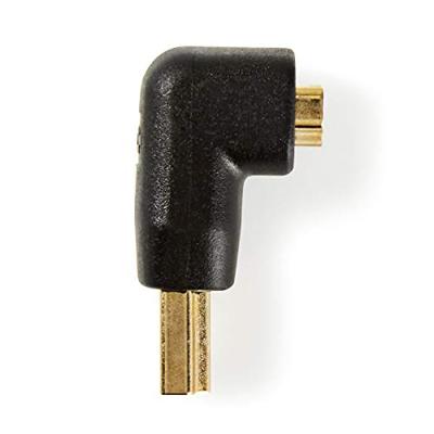 Nedis HDMI-Adapter | HDMI | HDMI Female | 90° Gehoekt | 1 stuks - CVGB34901BK CVGB34901BK Nedis HDMI-Adapter | HDMI | HDMI Female | 90° Gehoekt | 1 stuks - CVGB34901BK CVGB34901BK