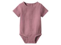 lupilu Mousseline baby romper (Lichtroze, 62/68) - thumbnail