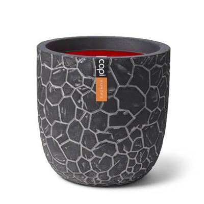Capi bloempot clay bolvormig 35x34 cm antracietkleurig
