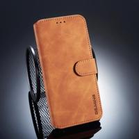 Dg. MING retro olie kant horizontale flip case voor Huawei mate 20 lite met houder & kaartsleuven & portemonnee (bruin) - thumbnail
