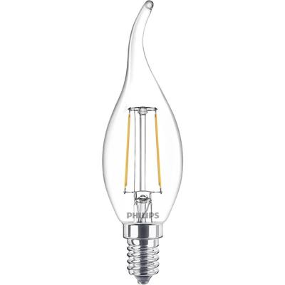 Philips LED 76319000 LED-lamp Energielabel E (A - G) E14 Kaars 2 W = 25 W Warmwit (Ø x h) 3.5 cm x 12.3 cm Filament / Retro-LED 1 stuk(s)