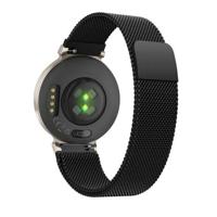 By Qubix - Milanese bandje - Zwart - Compatible met Garmin Lily 2 - Compatible Garmin bandje - thumbnail