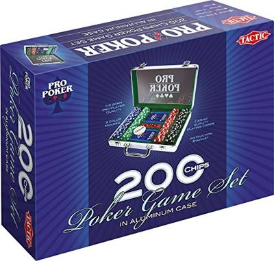 Tactic Pro pokerkoffer, 200 chips