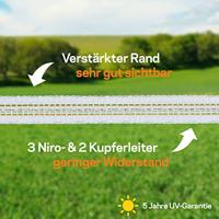 Gallagher TurboLine lint 12,5mm wit 200m - 076232 076232 - thumbnail