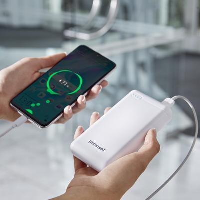 Intenso XS20000 Powerbank 20000 mAh LiPo USB-C Wit Statusweergave