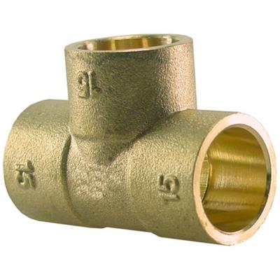 Riko Messing Soldeer T-Stuk 22x22x15mm - Duurzaam en Corrosiebestendig