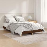 Bedframe zonder matras bewerkt hout bruin eikenkleur 120x190 cm - thumbnail
