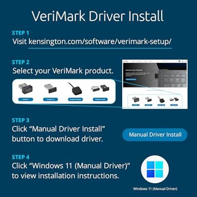Kensington Laptopslot VeriMark™ Guard USB-A Fingerprint Security Key