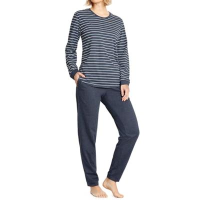 Hajo dames pyjama blauw met strepen