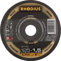 Rhodius 207439 Doorslijpschijf recht 125 mm 1 stuk(s) RVS, Staal - thumbnail