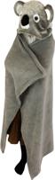 Noxxiez knuffeldeken met capuchon koala, 130x100cm - thumbnail