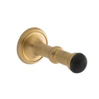 De Oude Deurklink Deurstopper - getrommeld messing - thumbnail