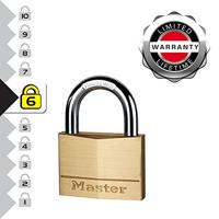 Masterlock 60mm - 30mm hardened steel shackle, 9mm diam. - double locking - 5-pin - 160EURD - thumbnail