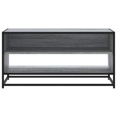 Tv-meubel 180,5x40x46 cm bewerkt hout grijs sonoma eikenkleurig - thumbnail