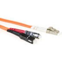 ACT 10 meter LSZH Multimode 62.5/125 OM1 glasvezel patchkabel duplex met LC en SC connectoren - thumbnail