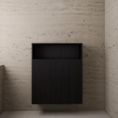 Zwevende Kast Gliss Design Timotheus 100x120x30 CM Black Veneer