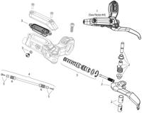 SRAM schijfrem "db4" disc brakes db4 right matt black - thumbnail