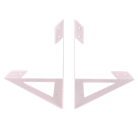 Gorillz Hower - Plankdragers - Metaal - Set van 2 - Zwart - thumbnail