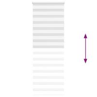 Zebra rolgordijn 90x230 cm stofbreedte 85,9 cm polyester wit - thumbnail