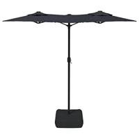 Parasol dubbel dak 316x240 cm zwart - thumbnail