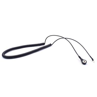 Quadrios ESD-aardingskabel 3.60 m Drukknop 4 mm, Ringkabelschoenaansluiting