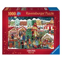 Ravensburger puzzel Christmas Market - 1000 stukjes - thumbnail