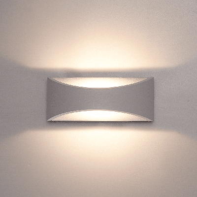 Lowa LED wandlamp - 3000K warm wit - 6 Watt 380 lumen - Up & down light - IP54 waterdicht voor binnen en buiten - Moderne muurlamp - Tweezijdig - Grijs - Modern Lowa LED wandlamp - 3000K warm wit - 6 Watt 380 lumen - Up & down light - IP54 waterdicht voor binnen en buiten - Moderne muurlamp - Tweezijdig - Grijs - Modern
