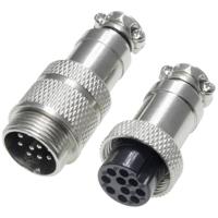 Pollin 453568 Ronde connector Stekker, Bus Totaal aantal polen: 10 1 set(s) - thumbnail