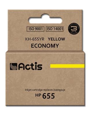 Actis KH-655YR inkt (vervanging HP 655 CZ112AE; Standaard; 12 ml; geel)