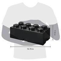 Room Copenhagen LEGO Storage Brick 8 Zwart opbergdoos - thumbnail