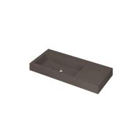 INK Momento Wastafel Quartz Wasbak Links Zonder Kraangat - 1000x450x90 mm - Quartz Beton - thumbnail