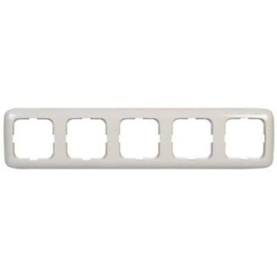 Busch-Jaeger afdekraam 5-voudig wit 2515 214