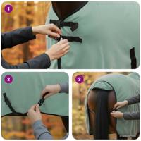 VidaXL Paardendeken speciale groen polyester - thumbnail