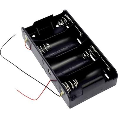 Takachi SN 1-4 batterijhouder 4x mono (D) kabel (L x B x H) 137,4 x 71,6 x 28,5 mm