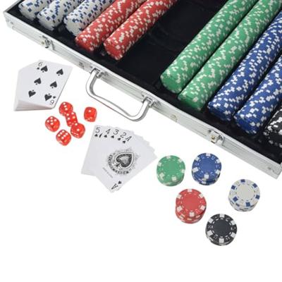 VidaXL Pokerset met 1000 chips aluminium VidaXL Pokerset met 1000 chips aluminium