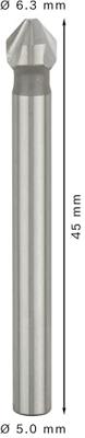 Bosch Accessoires Conische verzinkboren 6,3, M 3, 45 mm, 5 mm 1st - 2608597504 - thumbnail